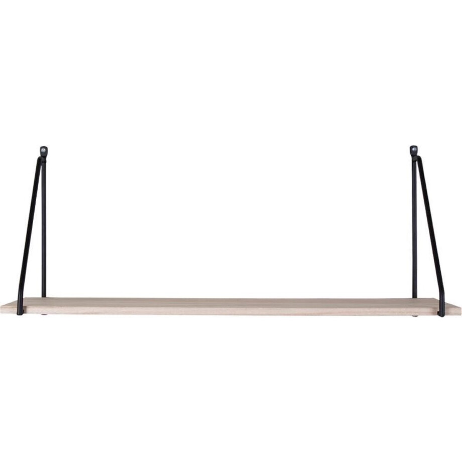 Arch wandkast wandplank natuur, zwart. afbeelding 1