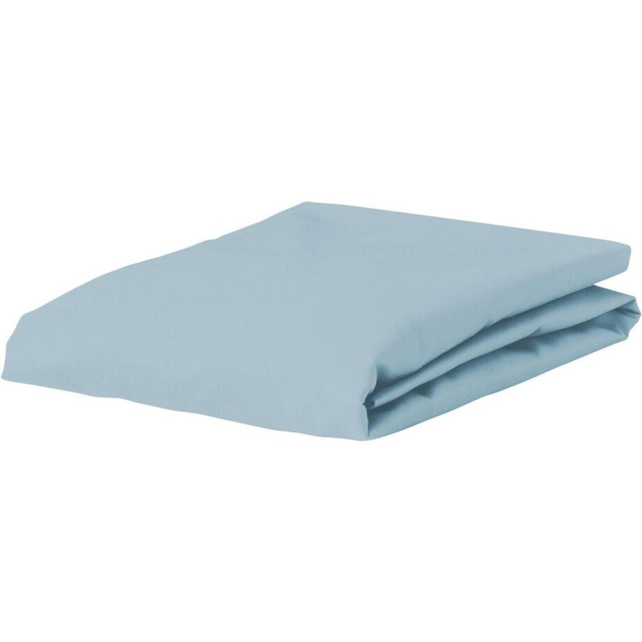 ESSENZA Premium Percale Hoeslaken Ijsblauw - 180x200 cm afbeelding 1