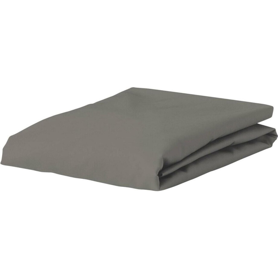 Essenza The Perfect Organic Jersey Hoeslaken Steel grey - 180-200 x 200-220 cm afbeelding 1