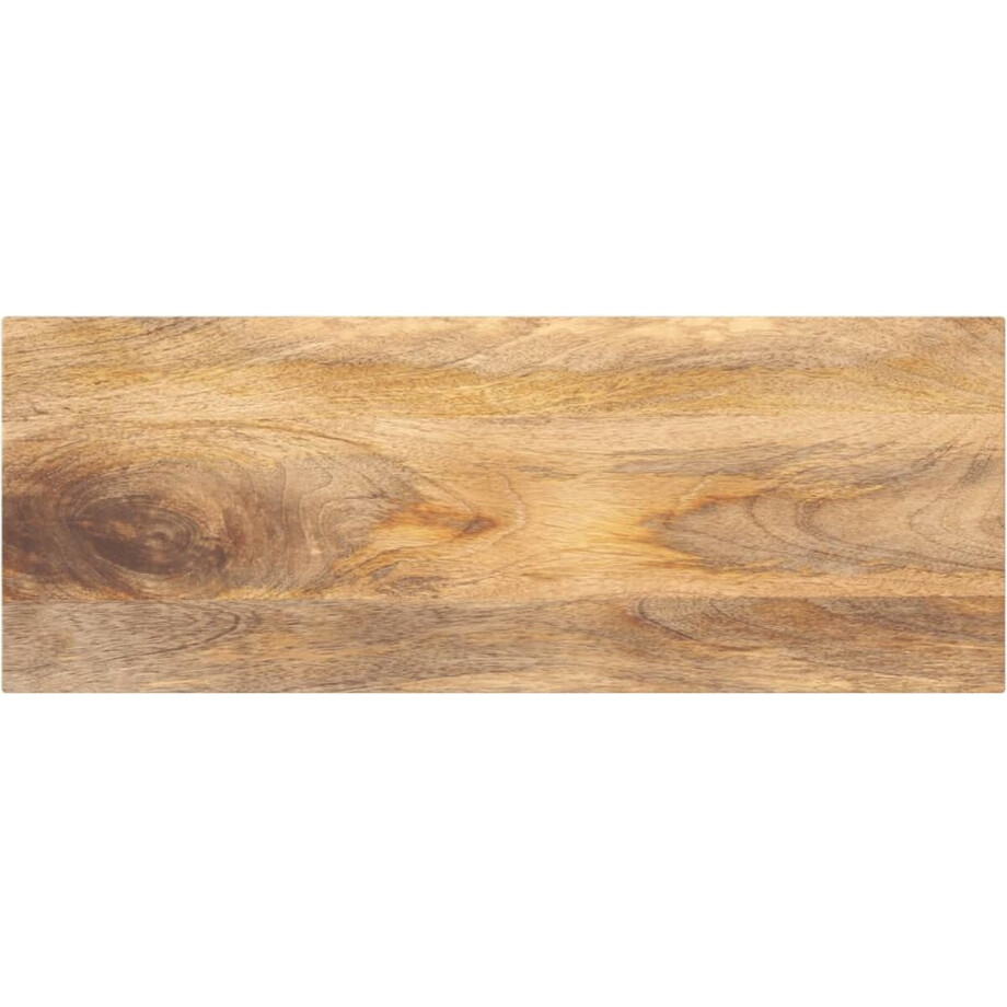 vidaXL - Tafelblad - rechthoekig - 80x20x2,5 - cm - massief - mangohout afbeelding 1
