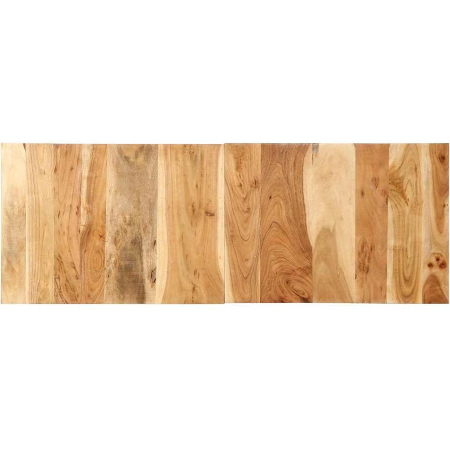 vidaXL - Hoofdbord - 140 - cm - massief - acaciahout afbeelding 1