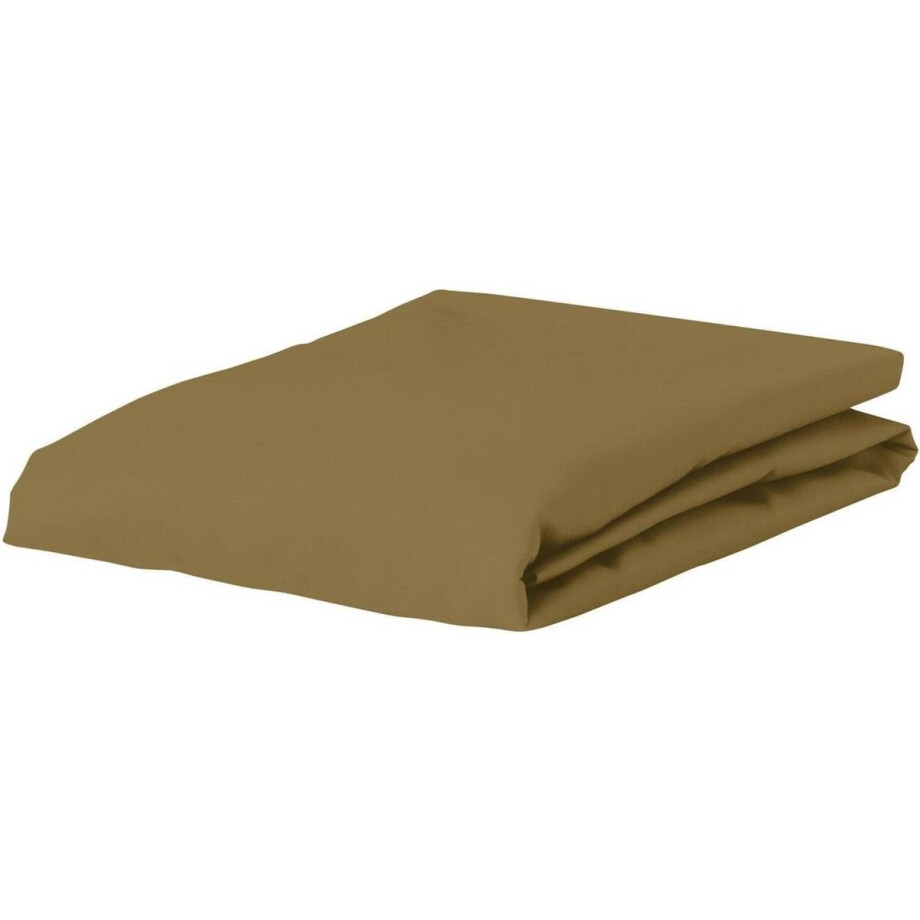 ESSENZA Premium Percale Hoeslaken Olive - 160x200 ESSENZA Premium Percale Hoeslaken Olive - 160x200 afbeelding 1