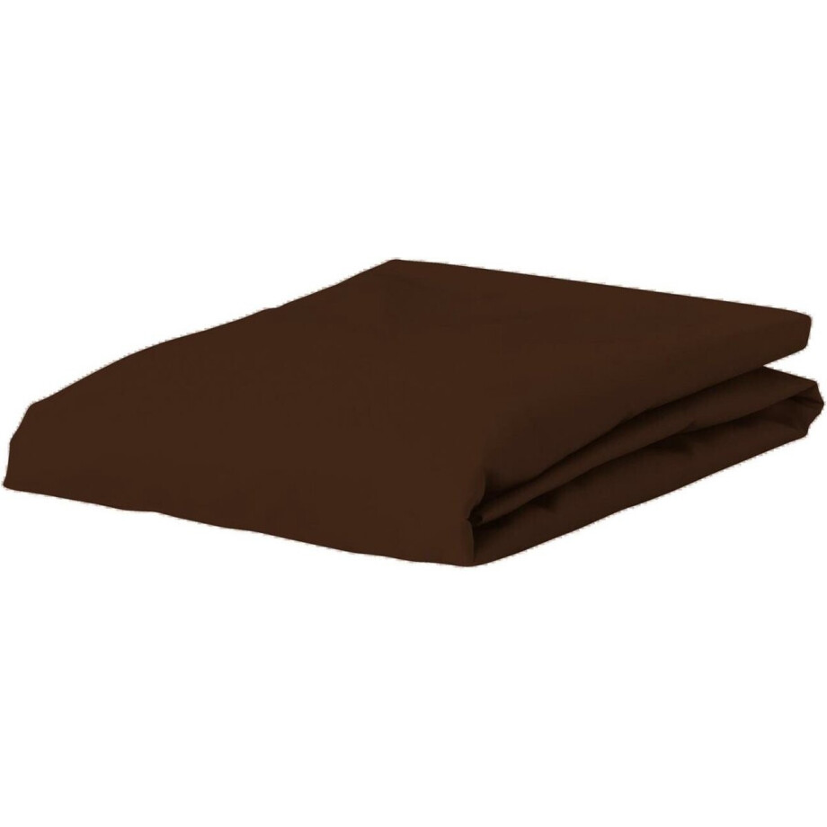 ESSENZA Satin Hoeslaken Chocolate - 160x200 ESSENZA Satin Hoeslaken Chocolate - 160x200 afbeelding 1