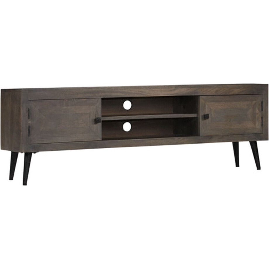 vidaXL - Tv-meubel - 140x30x45 - cm - massief - mangohout afbeelding 1