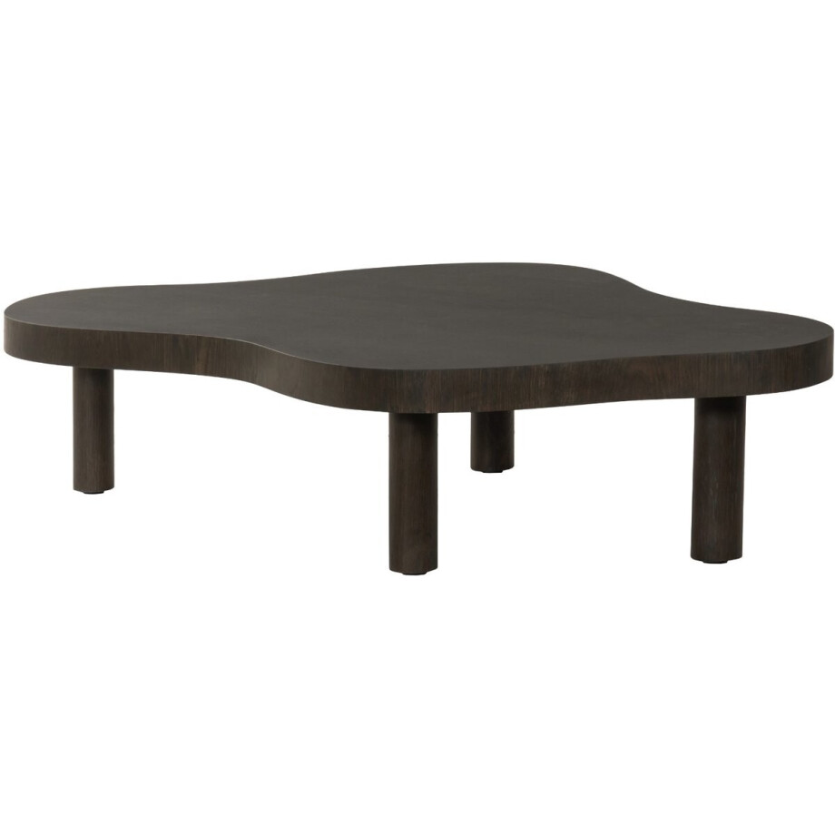 Salontafel Tobago organisch 135cm - Espresso Salontafel Tobago organisch 135cm - Espresso afbeelding 1