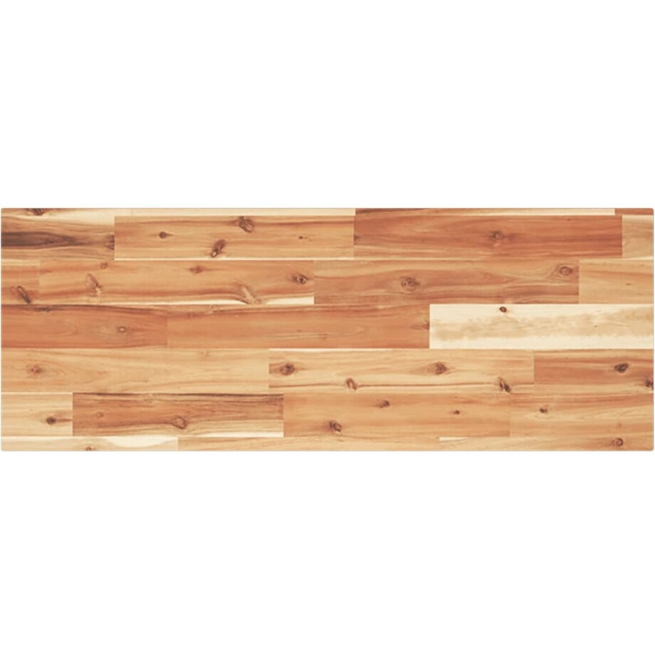 vidaXL - Tafelblad - rechthoekig - 100x30x2 - cm - massief - acaciahout afbeelding 1