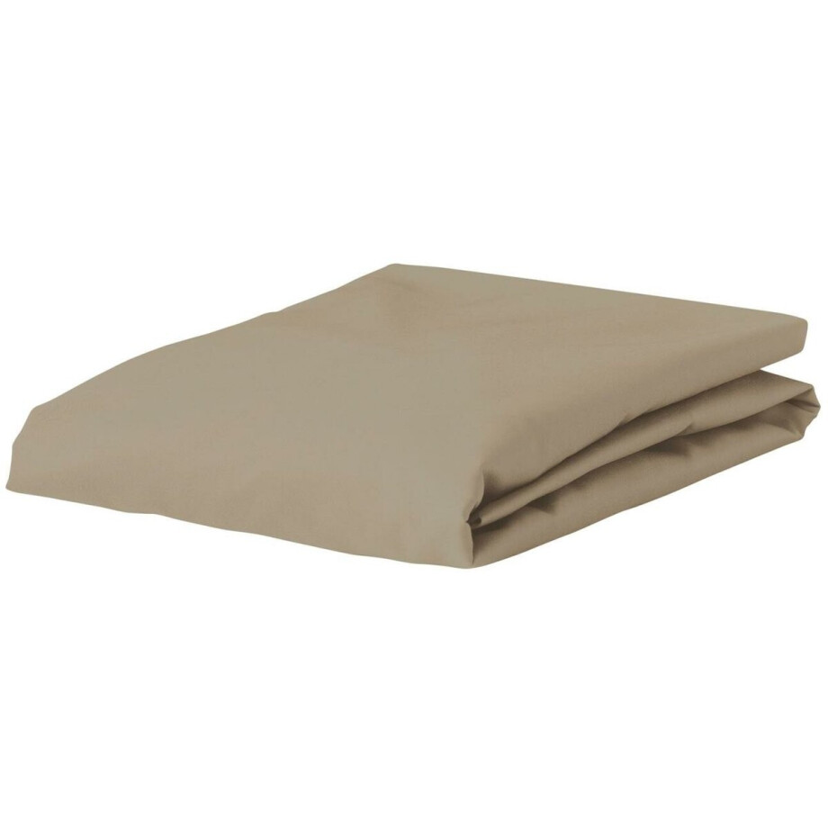 ESSENZA Premium Percale Hoeslaken Klei - 160x210 cm afbeelding 1