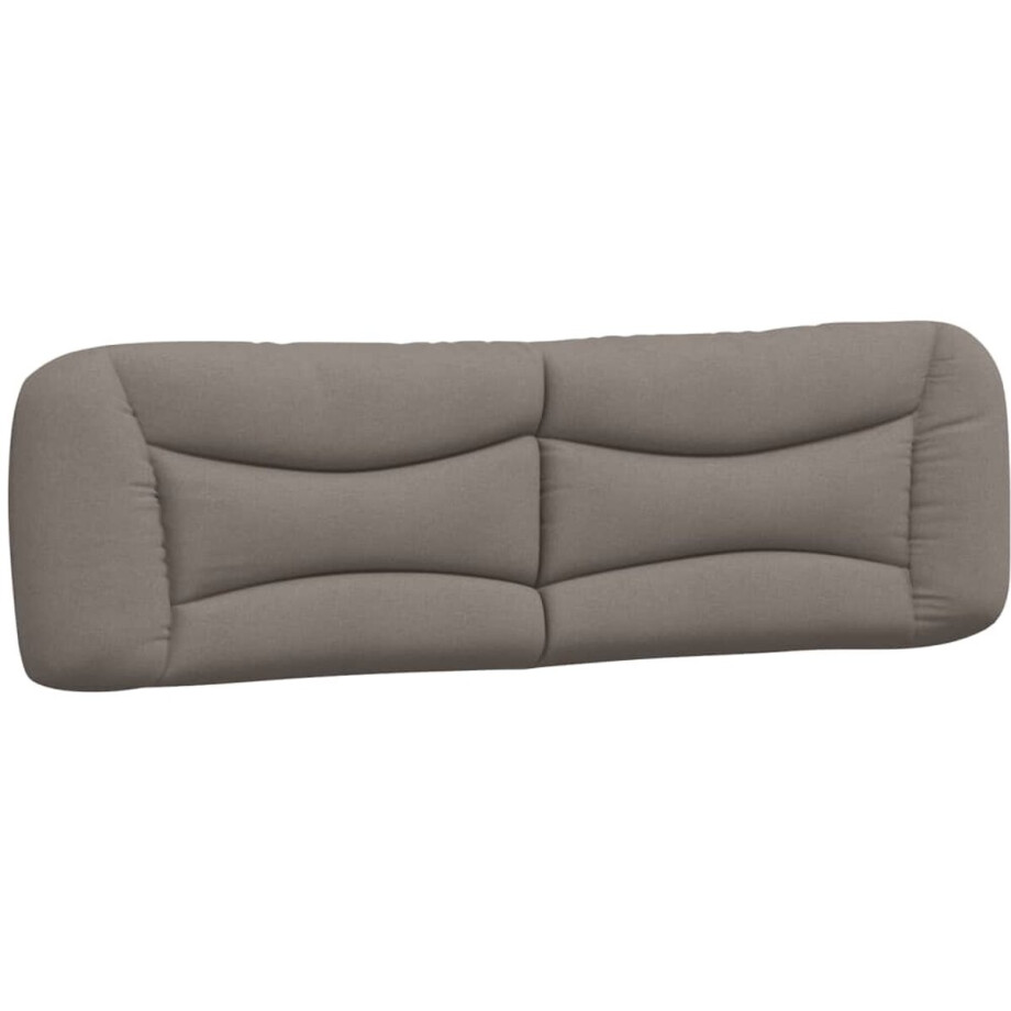 vidaXL Hoofdkussen - Hoofdbordkussen - Hoofdbordkussen Hvar 180 cm stof taupe - Slaapcomfort - Tapijt Beige - Sierlijk Design afbeelding 1