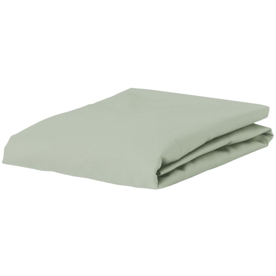 Essenza Minte Hoeslaken Dusty green - 80x200 cm afbeelding 1