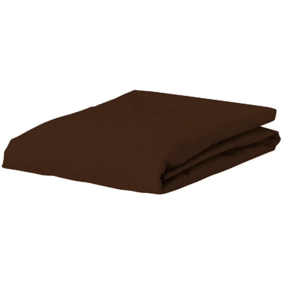 ESSENZA Premium Percale Hoeslaken Chocolate - 120x200 ESSENZA Premium Percale Hoeslaken Chocolate - 120x200 afbeelding 1
