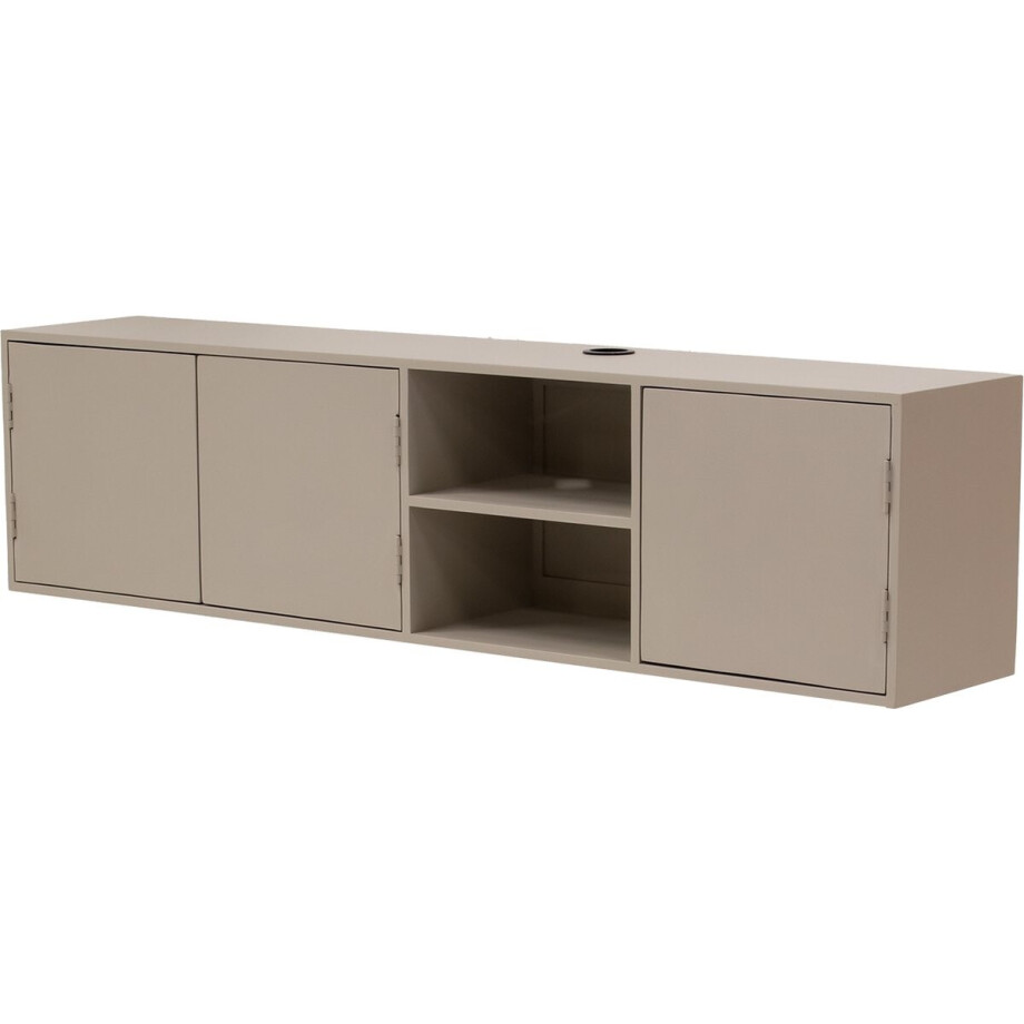Giga Meubel Tv-Meubel Loiza - Mangohout - Taupe - 160cm Giga Meubel Tv-Meubel Loiza - Mangohout - Taupe - 160cm afbeelding 1