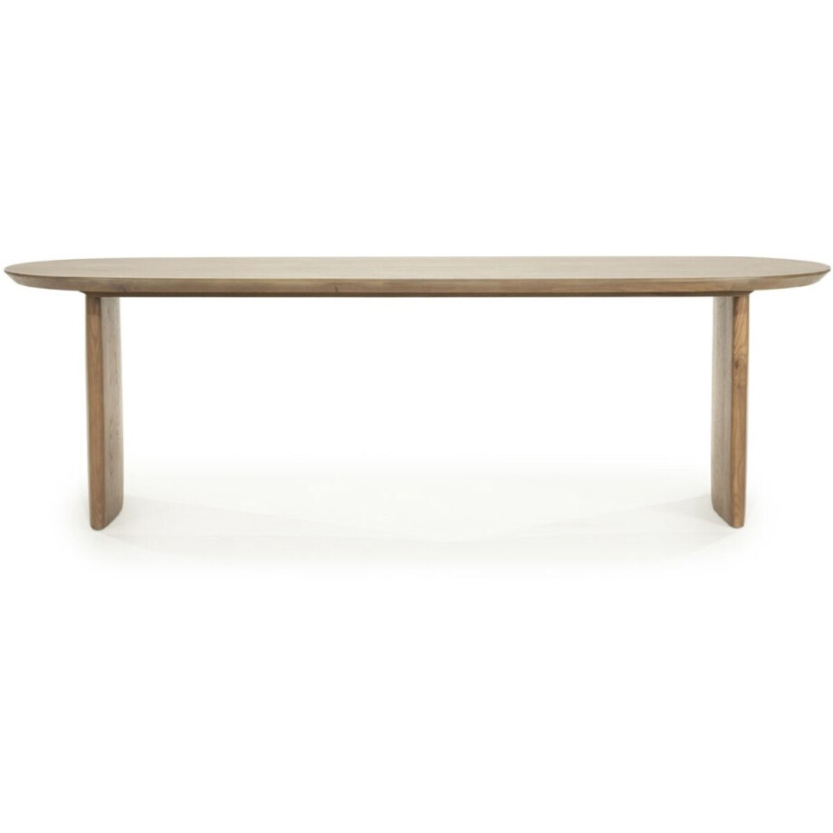 Eleonora eettafel Dex 250x100x77 cm bruin eiken afbeelding 1
