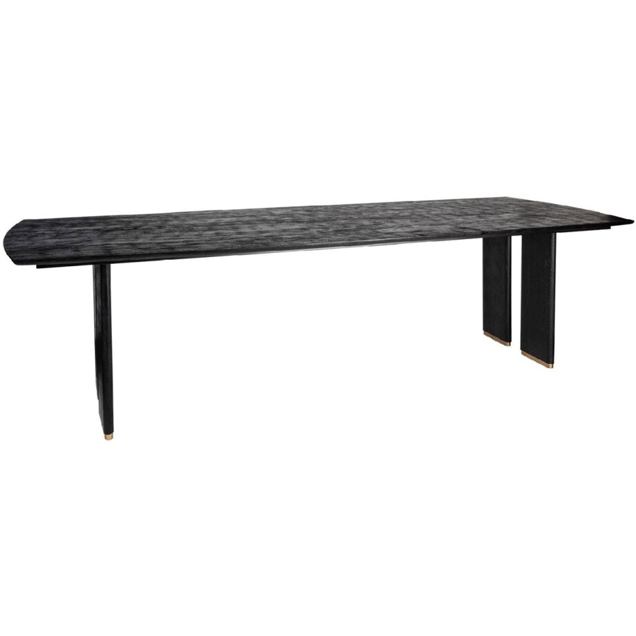 PTMD - Eetkamertafel Liber - Zwart - 200x100x77cm afbeelding 1