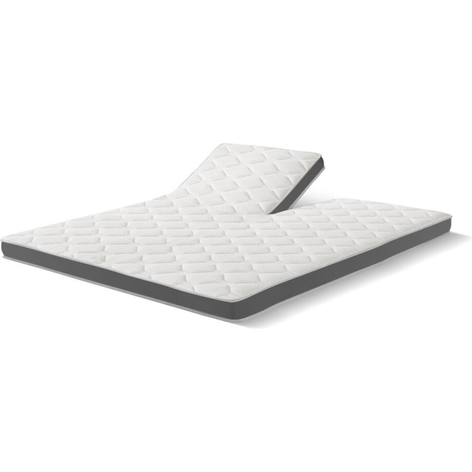 Cloudtemp Split Topper - Medisch erkend -Tweepersoons 200x210 - Aanpasbaar - Wasbaar - NASA traagschuim - Pocketvering - Koudschuim - Bamboe - Luxe Topper - Premium kwaliteit afbeelding 1