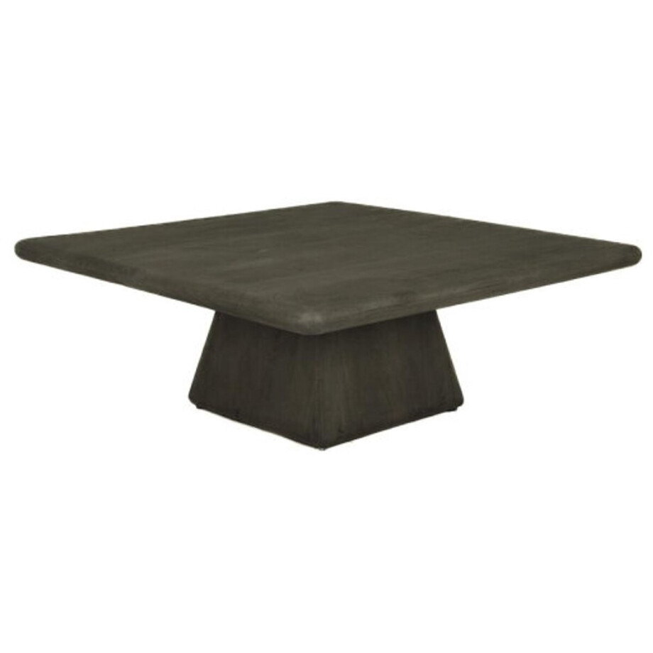 Salontafel Asti vierkant mangohout 90x90 cm - Olijfbruin Salontafel Asti vierkant mangohout 90x90 cm - Olijfbruin afbeelding 1