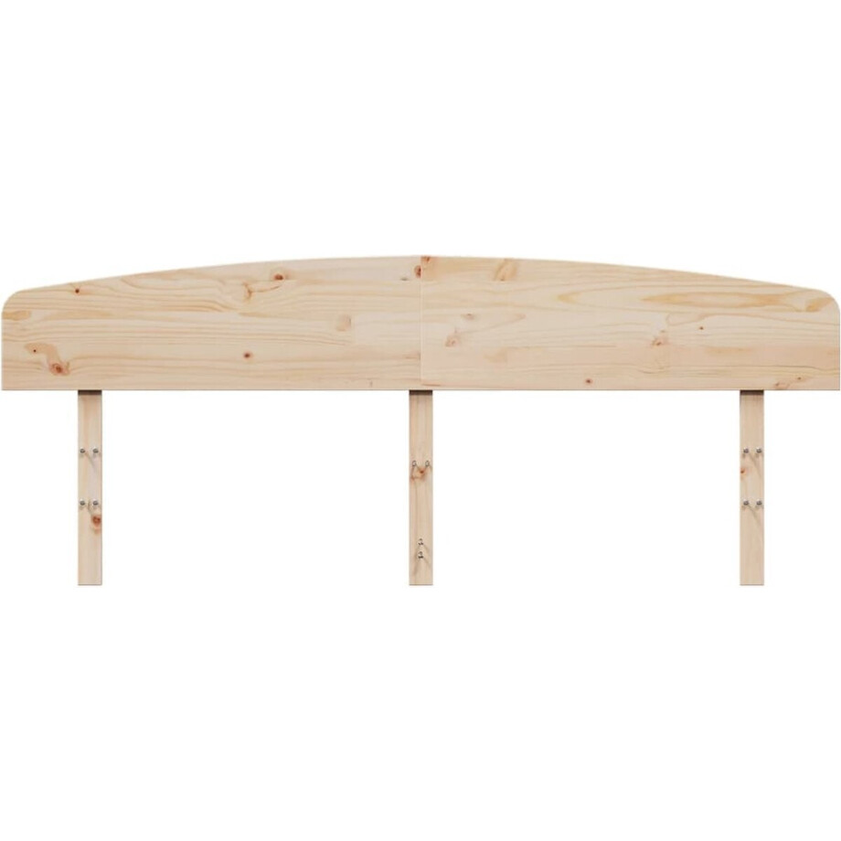 vidaXL - Hoofdbord - 180 - cm - massief - grenenhout afbeelding 1