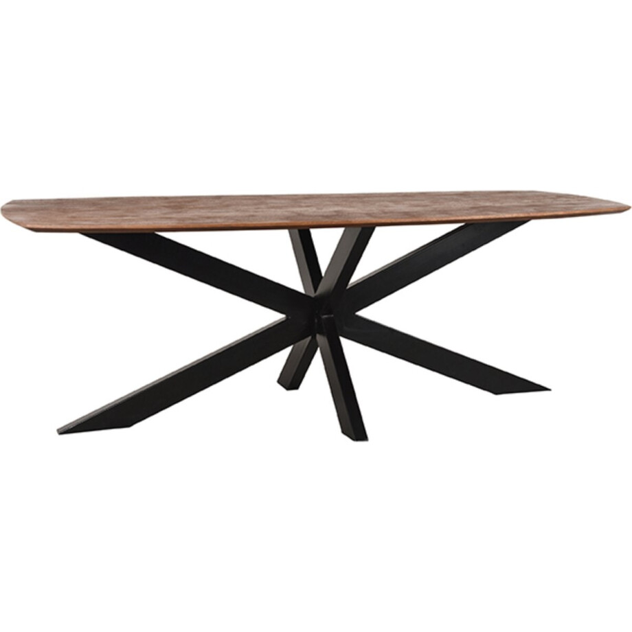 LABEL51 Zane Eetkamertafel - Bruin - Hout - 220 cm afbeelding 1