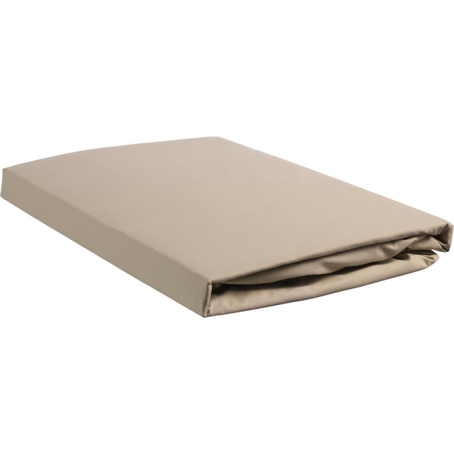 Beddinghouse - Percale Katoen - Topper Hoeslaken - 90x200 cm - Zand Beddinghouse - Percale Katoen - Topper Hoeslaken - 90x200 cm - Zand afbeelding 1