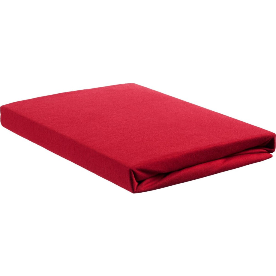 Beddinghouse Jersey - Hoeslaken - Eenpersoons - 70/90x200/220 cm - Red Beddinghouse Jersey - Hoeslaken - Eenpersoons - 70/90x200/220 cm - Red afbeelding 1