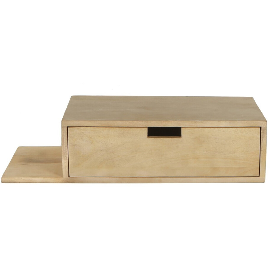 Giga Meubel Nachtkastje Niek - Zwevend Naturel Plankje Links - 65cm Giga Meubel Nachtkastje Niek - Zwevend Naturel Plankje Links - 65cm afbeelding 1
