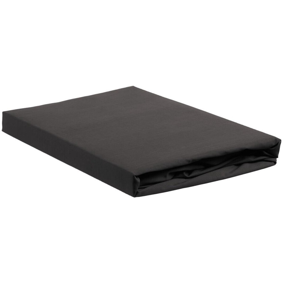 Ambiante - Katoen - Split-topper - Hoeslaken - 180x220 cm - Antraciet Ambiante - Katoen - Split-topper - Hoeslaken - 180x220 cm - Antraciet afbeelding 1