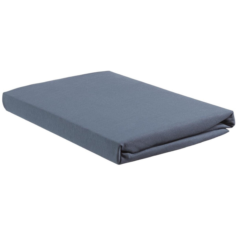 Beddinghouse - Jersey - Topper Hoeslaken - 160x220 cm - Blauw Beddinghouse - Jersey - Topper Hoeslaken - 160x220 cm - Blauw afbeelding 1