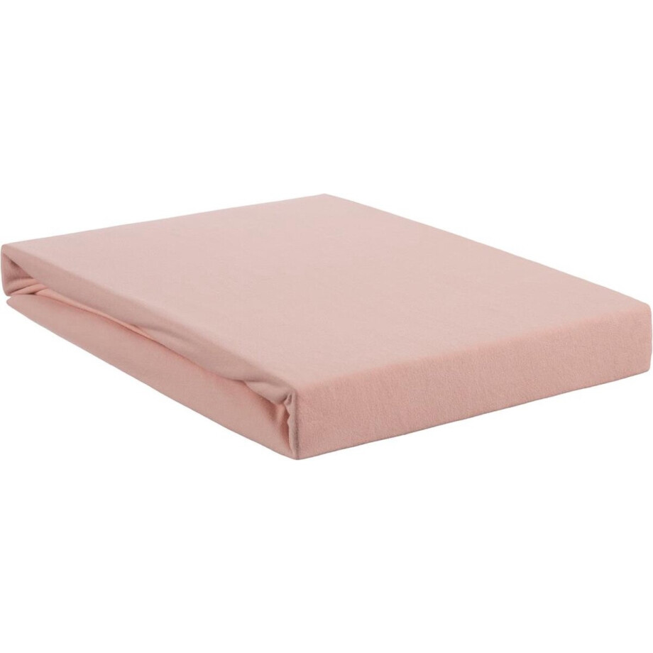 Beddinghouse - Jersey - 95% katoen - 5% lycra - Split-topper - Hoeslaken - 180x220 cm - Licht roze afbeelding 1