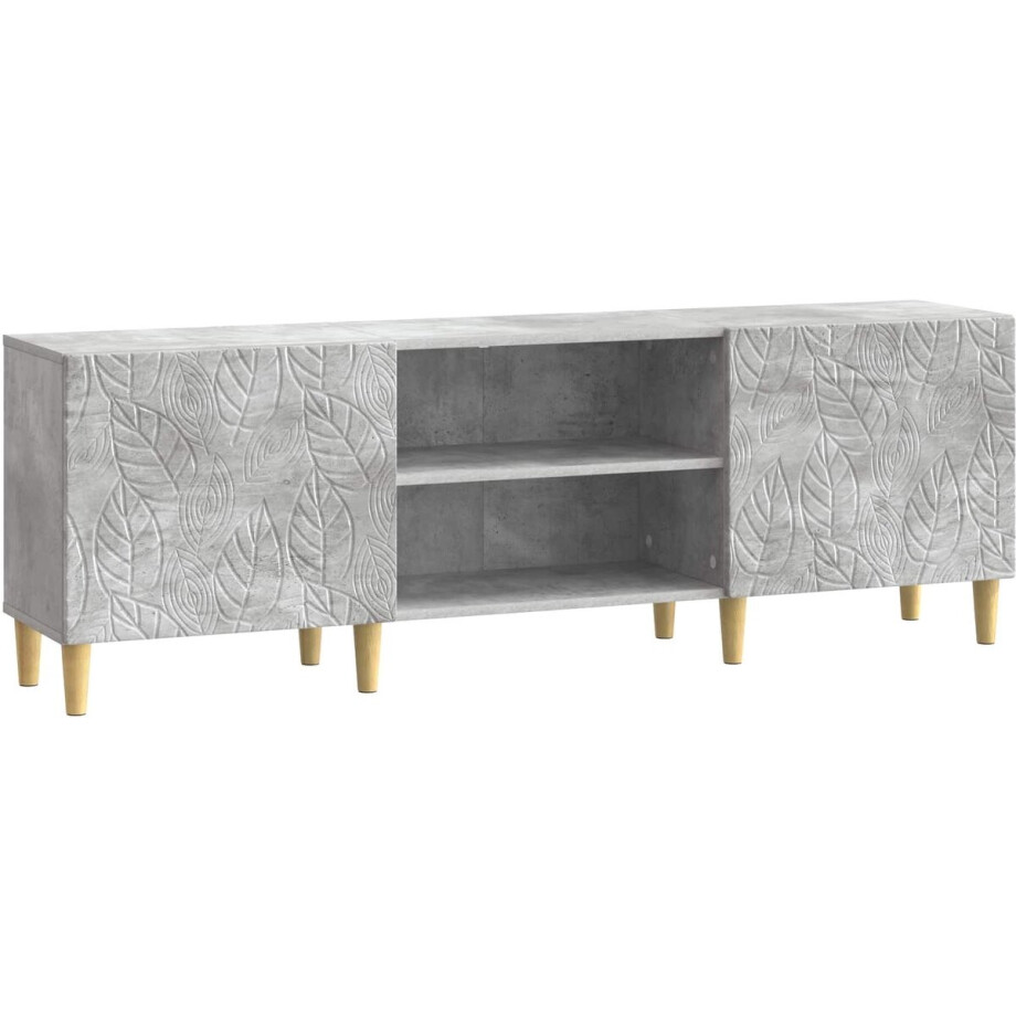 vidaXL - TV - Kast - 150 - x - 31 - x - 50 - cm - Betongrijs - Bewerkt - hout vidaXL - TV - Kast - 150 - x - 31 - x - 50 - cm - Betongrijs - Bewerkt - hout afbeelding 1