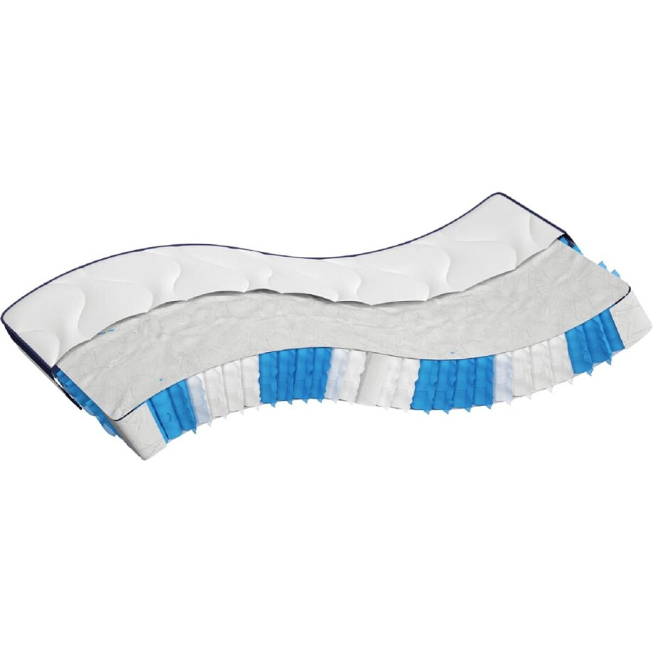 vidaXL - Pocketveringmatras - middelhard-hard - 100x200 - cm vidaXL - Pocketveringmatras - middelhard-hard - 100x200 - cm afbeelding 1
