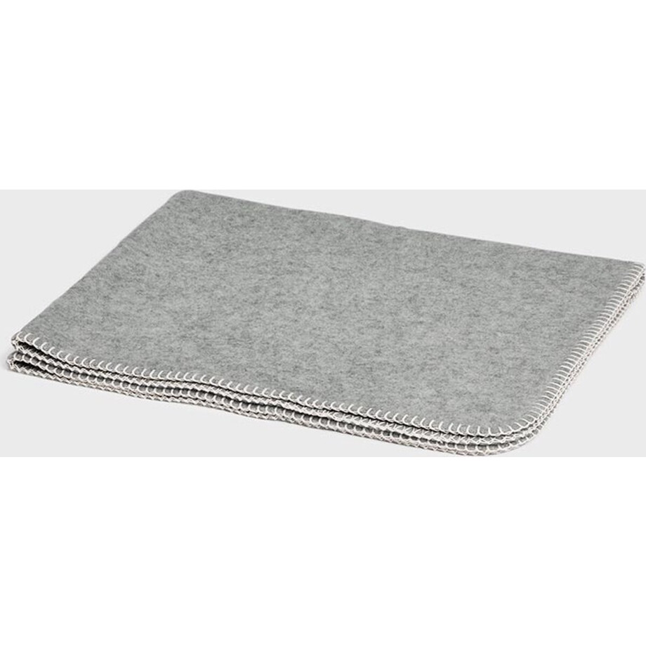 Yumeko babydeken merinowol grijs melange 75x100 afbeelding 1