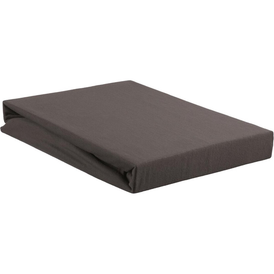 Beddinghouse - Jersey - Hoeslaken - 120x220 cm - Antraciet afbeelding 1