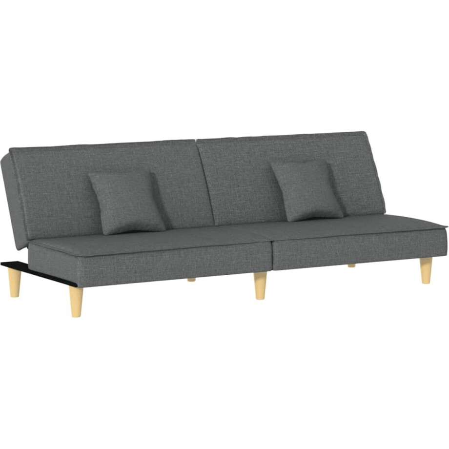 vidaXL - Slaapbank - stof - donkergrijs vidaXL - Slaapbank - stof - donkergrijs afbeelding 1