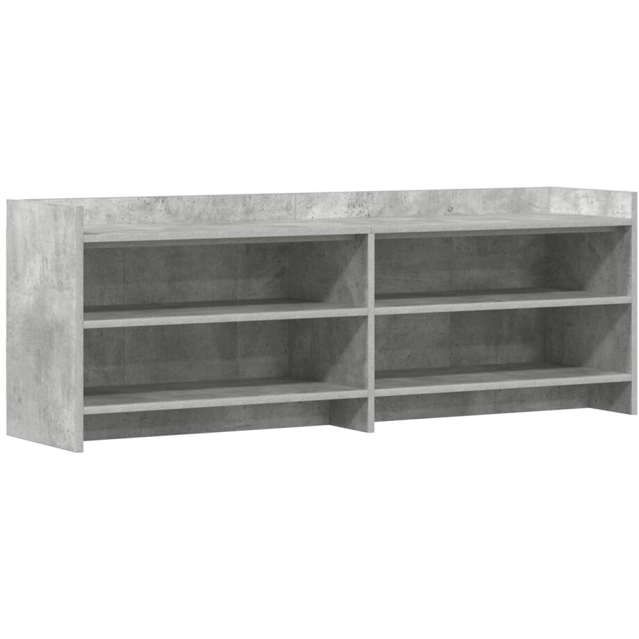 vidaXL - TV - Kast - 135 - x - 33 - x - 47 - cm - Betongrijs - Bewerkt - hout vidaXL - TV - Kast - 135 - x - 33 - x - 47 - cm - Betongrijs - Bewerkt - hout afbeelding 1