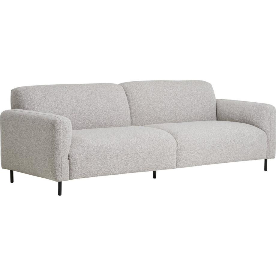 House Nordic Salvador Lichtgrijs Bouclé 3-Zits Bank afbeelding 1