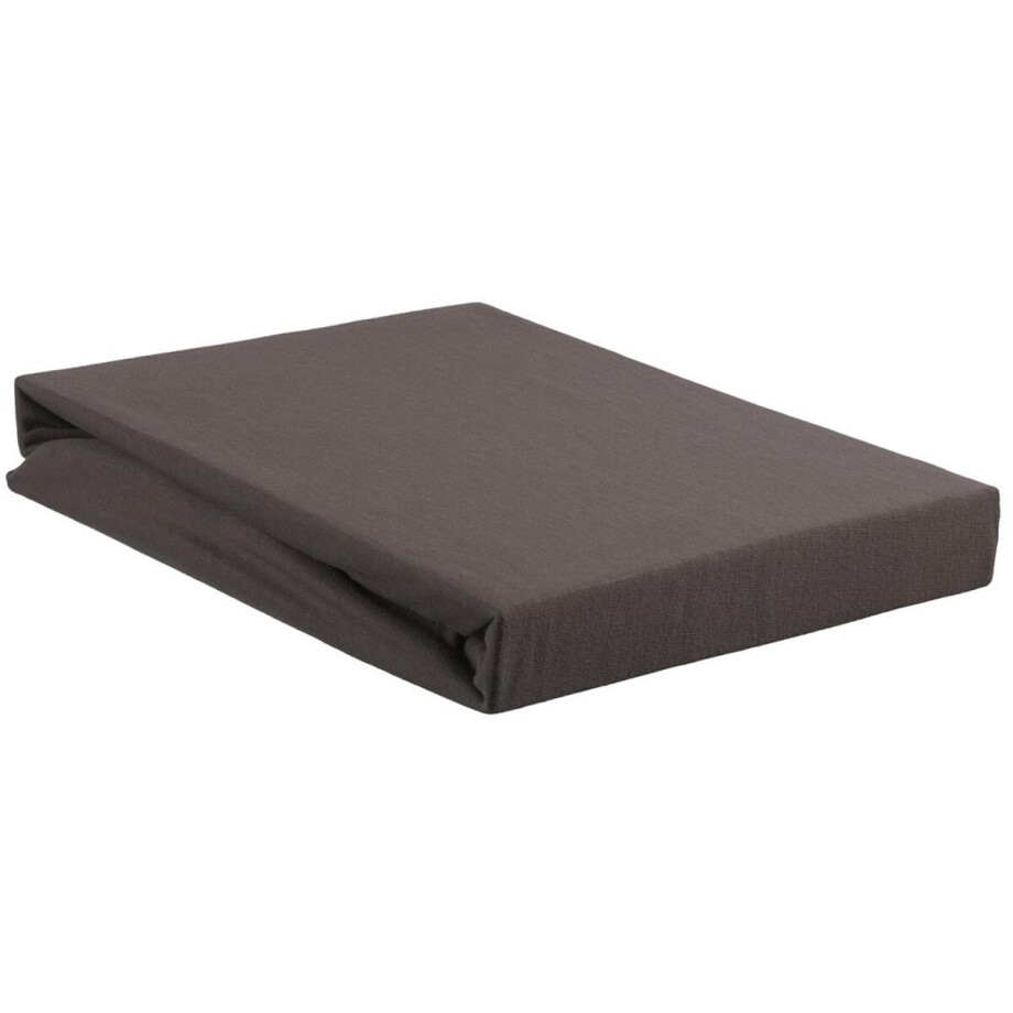 Beddinghouse - Jersey - Topper Hoeslaken - 180x220 cm - Antraciet Beddinghouse - Jersey - Topper Hoeslaken - 180x220 cm - Antraciet afbeelding 1