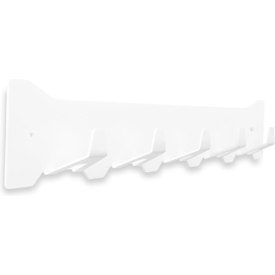 Gorillz Triangle Five Wandkapstok – Stijlvol en Praktisch Industrieel Design - Wit afbeelding 1