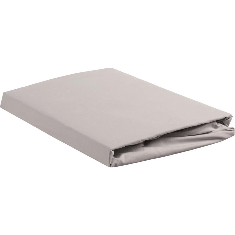 Beddinghouse - Percale katoen - Hoeslaken - 90x200 cm - Licht grijs Beddinghouse - Percale katoen - Hoeslaken - 90x200 cm - Licht grijs afbeelding 1