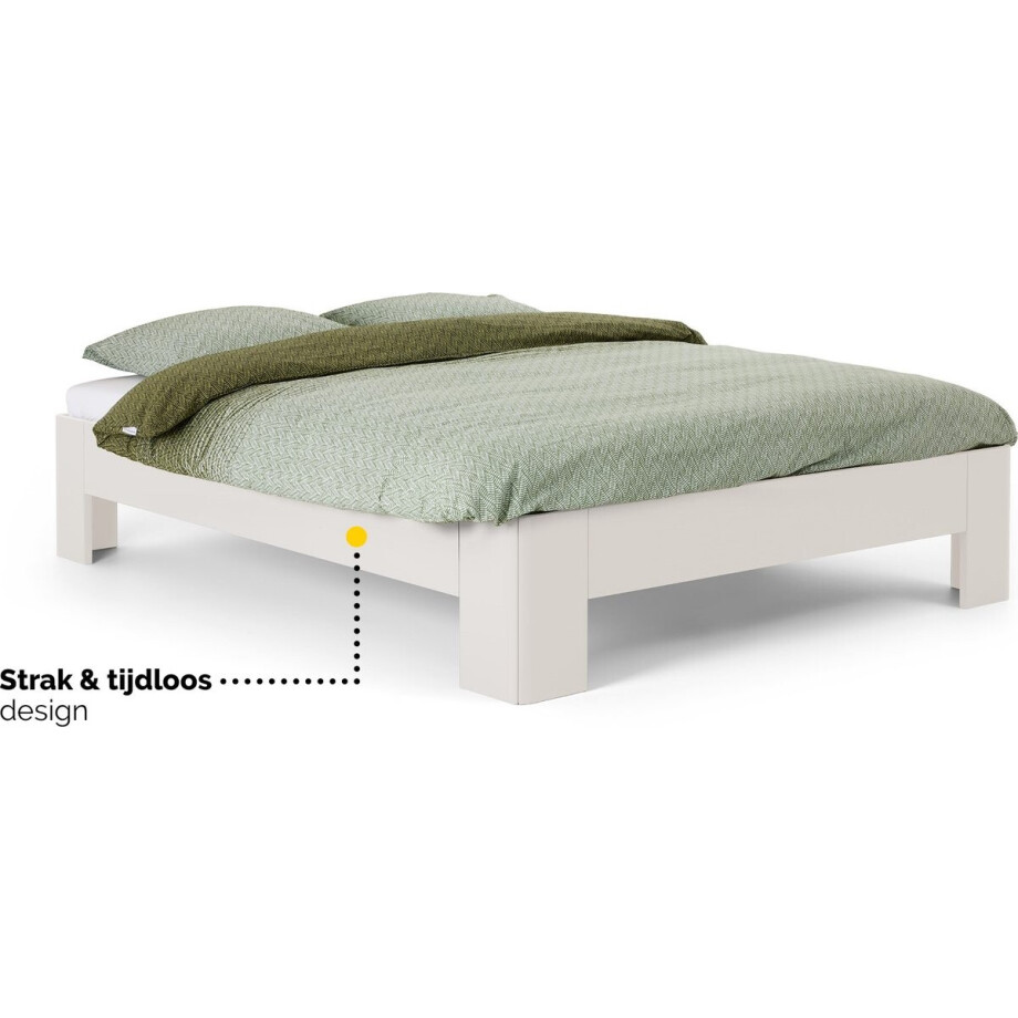 B Bright Fresh 400 Bed 180 x 210 cm - Bedframe Wit - Bedombouw - Instaphoogte: 40cm - Tweepersoonsbedden B Bright Fresh 400 Bed 180 x 210 cm - Bedframe Wit - Bedombouw - Instaphoogte: 40cm - Tweepersoonsbedden afbeelding 1