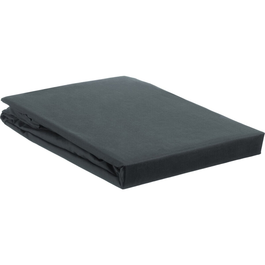 Ambiante Hoeslaken Katoen Black-Lits-jumeaux (180x200 cm) Ambiante Hoeslaken Katoen Black-Lits-jumeaux (180x200 cm) afbeelding 1