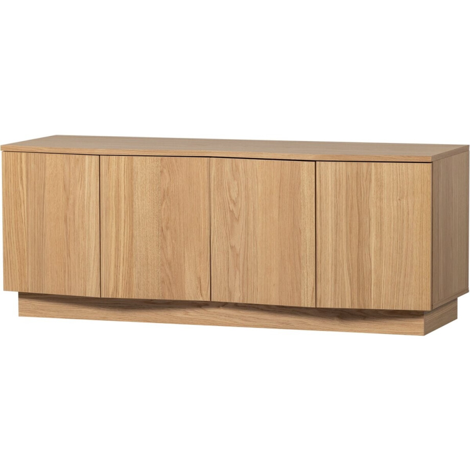WOOOD Zuma tv-meubel - Push-To-Open - Eiken - Transparant - 52x133x45 afbeelding 1