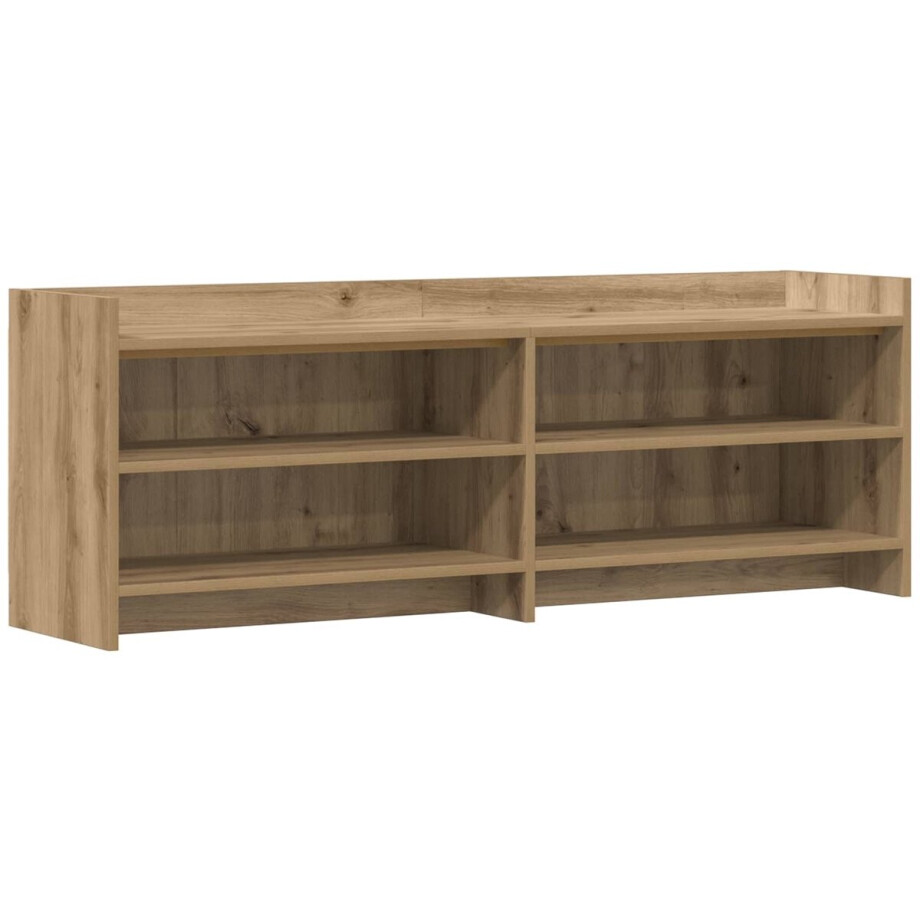 vidaXL - TV - Kast - 135 - x - 33 - x - 47 - cm - Artisanaal - eiken - Bewerkt - hout afbeelding 1