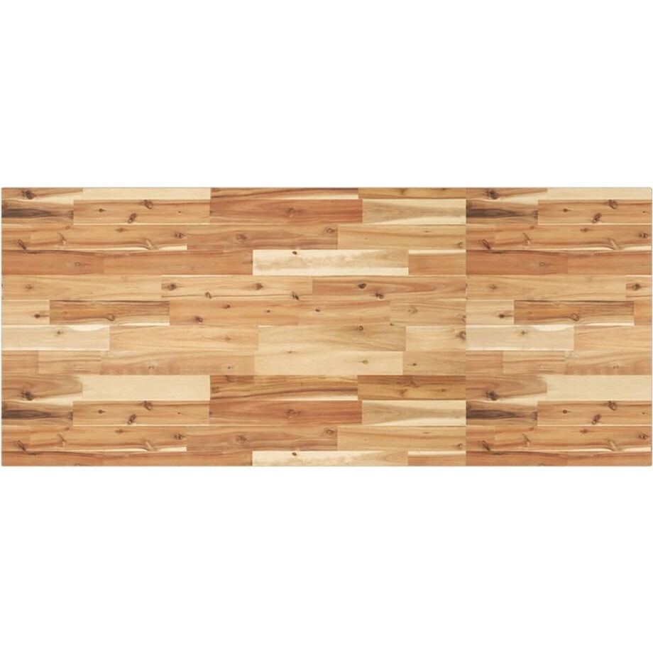 vidaXL - Tafelblad - rechthoekig - 140x60x2 - cm - massief - acaciahout afbeelding 1