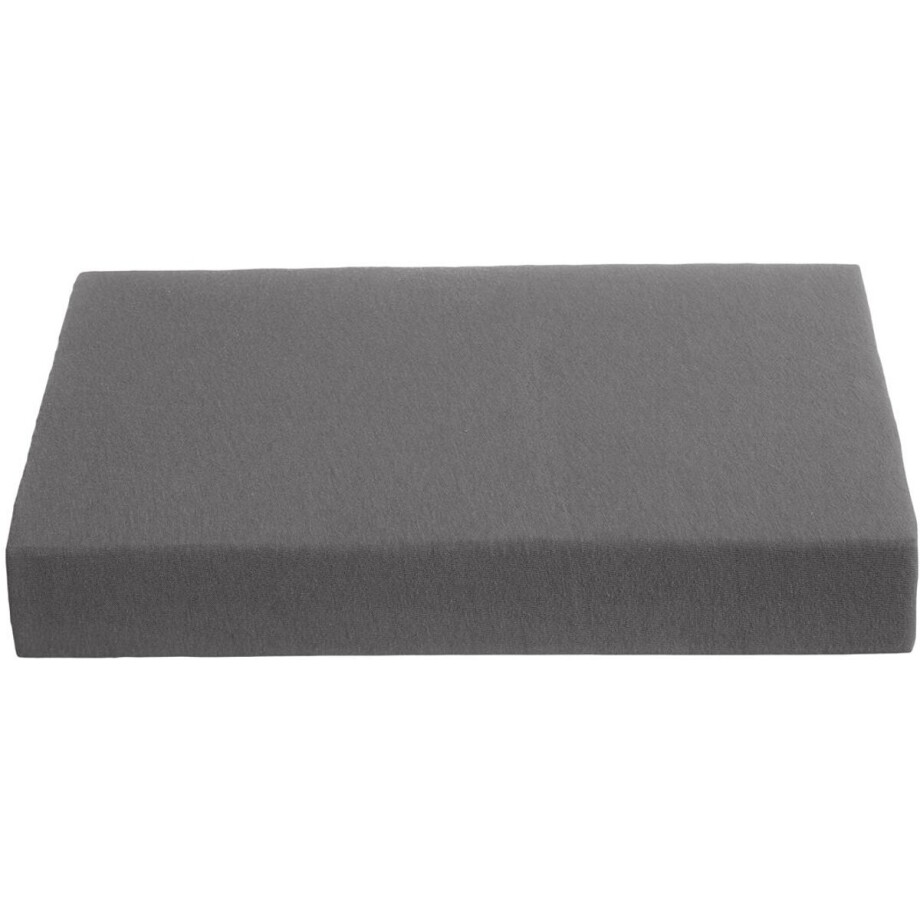 Ambiante - Jersey - Split-topper - Hoeslaken - 140x200 cm - Antraciet afbeelding 1