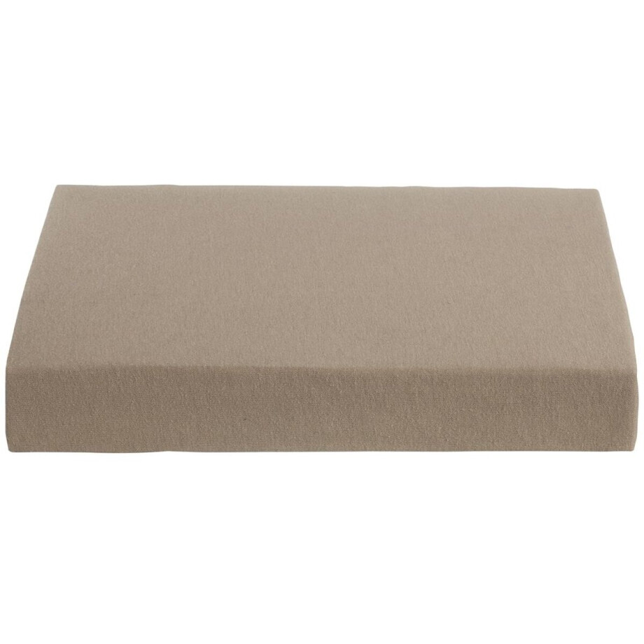 Ambiante Jersey - Hoeslaken - 120x200 - Taupe afbeelding 1