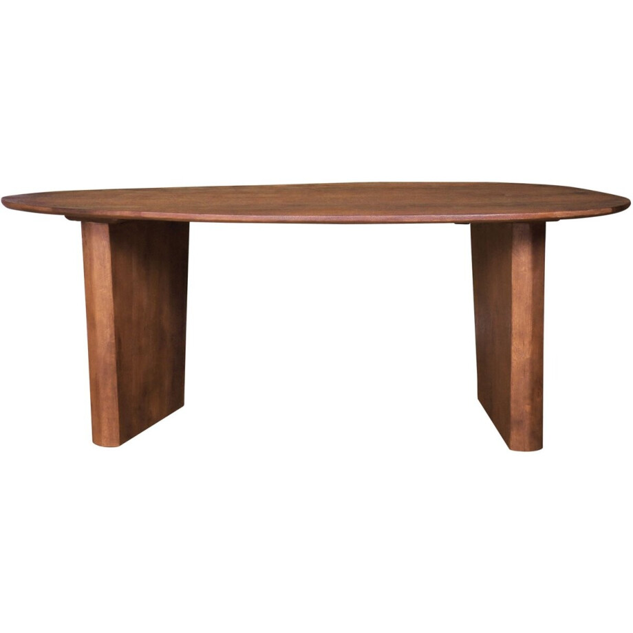Eettafel Rudo 180 x 110 cm - Mangohout - Organisch - Japandi - 4 personen - Keukentafel afbeelding 1