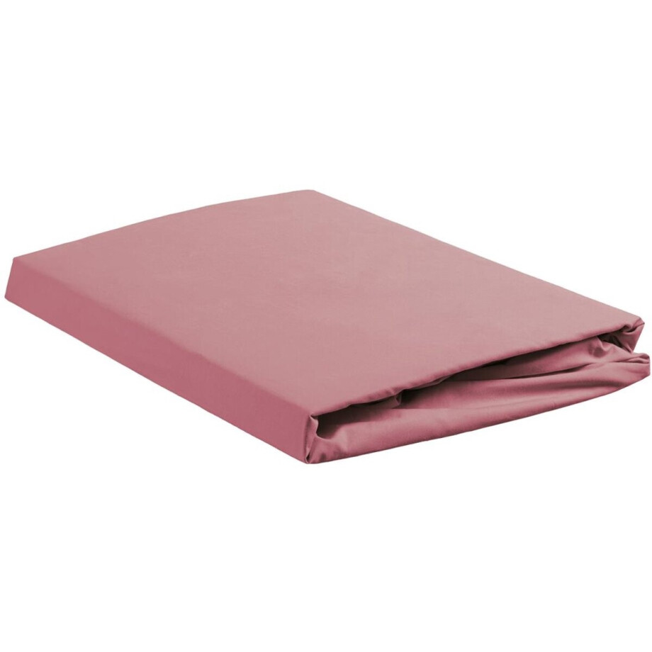 Ambiante - Katoen - Hoeslaken - 200x220 cm - Roze Ambiante - Katoen - Hoeslaken - 200x220 cm - Roze afbeelding 1