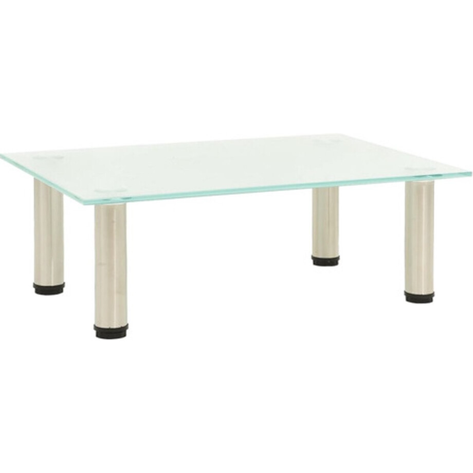 vidaXL - Tv-meubel - 40x35x17 - cm - gehard - glas - mat afbeelding 1