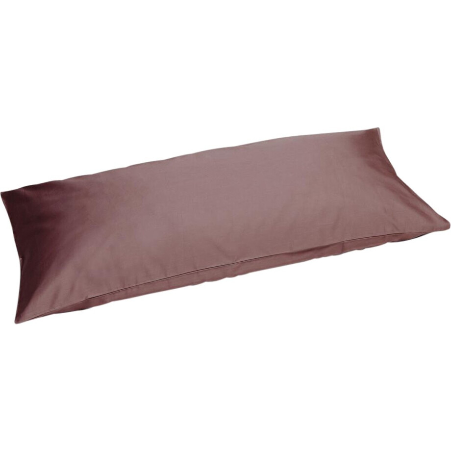 Yumeko kussensloop katoensatijn roze bruin 40x80 - Bio, eco & fairtrade - 1 stuk afbeelding 1