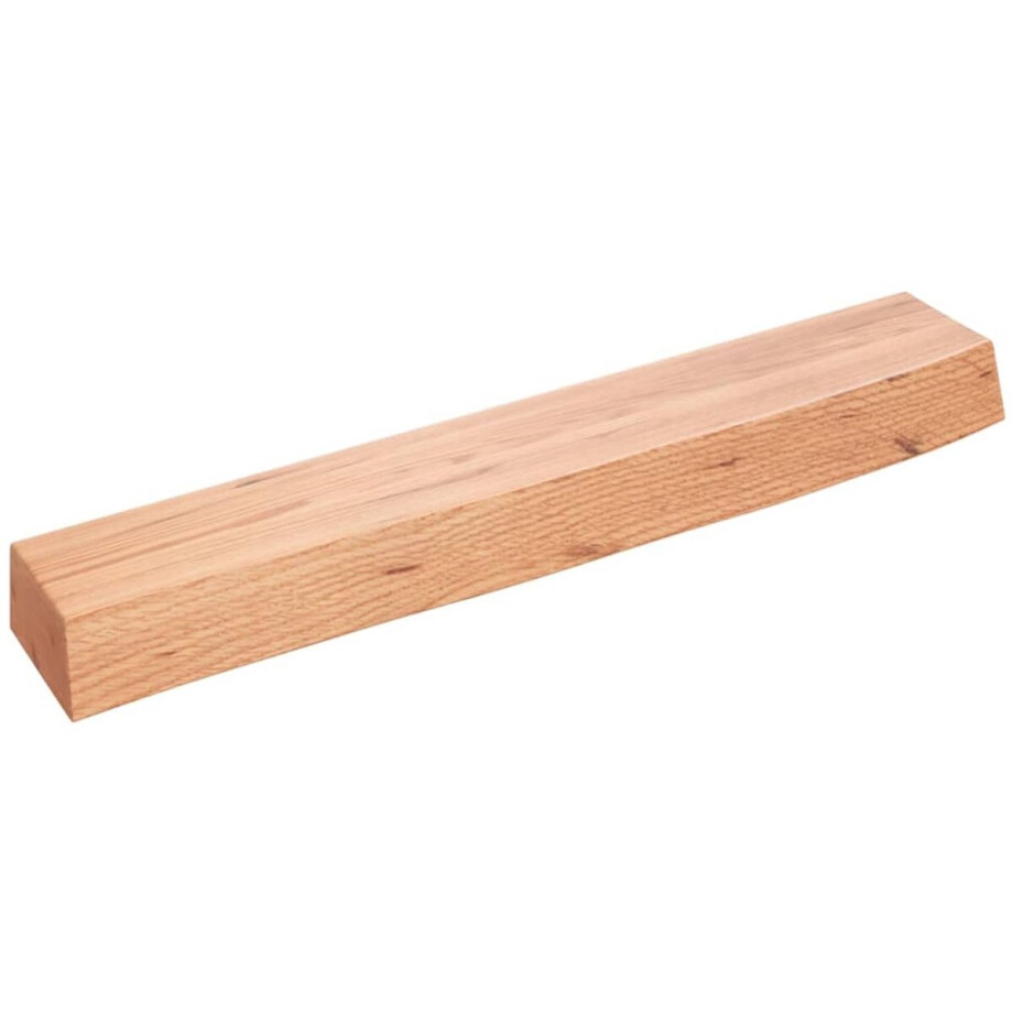 vidaXL Wandschap - Massief eikenhout - 60x10x6 cm Wandplank - Rustieke Plank - Eikenhouten Plank - Vintage Plank - Opbergplanken afbeelding 1