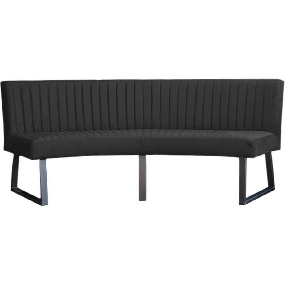 Eetkamerbank - Hengelo - stof Element donkergrijs 22 - geschikt voor ovale tafel 240 cm afbeelding 1